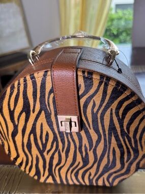 DUNE of London Purse Zebra Print Crossbody …NWT